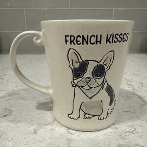 FRENCH KISSES Frenchie Bulldog Dog Mug by SPECTRUM Designz 2022 Coffee 17oz NEW